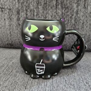 Tim Hortons 2025 Halloween Black Cat Mug New